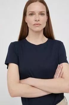 Хлопковая футболка Armani Exchange, темно-синий