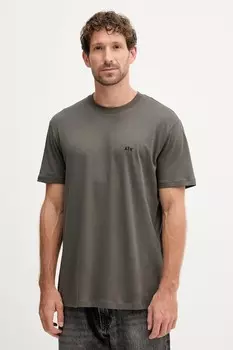 Хлопковая футболка Armani Exchange, зеленый