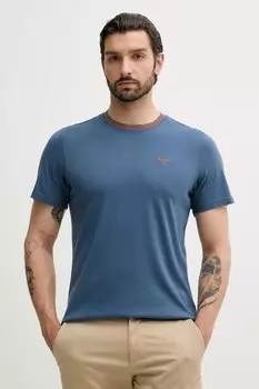 Хлопковая футболка AUSTWICK Barbour, синий