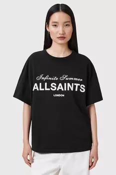 Хлопковая футболка AVRI Allsaints, черный