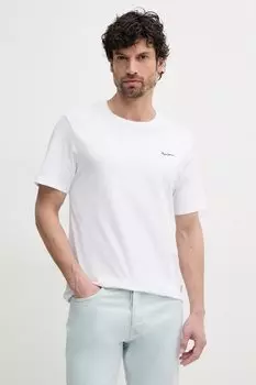 Хлопковая футболка BACK CLAG Pepe Jeans, белый