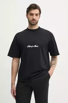 Хлопковая футболка Balr., черный