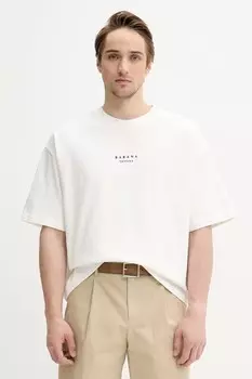 Хлопковая футболка BARENA VENEZIA Camicia Mola, белый