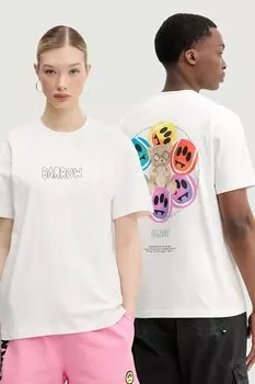 Хлопковая футболка Barrow, белый