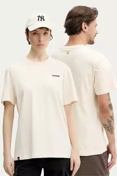 Хлопковая футболка Barrow, бежевый