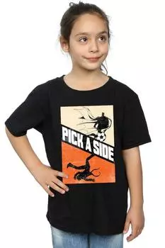 Хлопковая футболка Batman Football Pick A Side DC Comics, черный