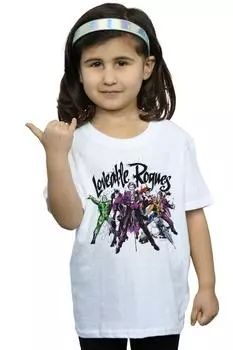 Хлопковая футболка Batman Loveable Rogues DC Comics, белый