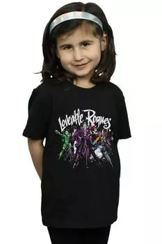 Хлопковая футболка Batman Loveable Rogues DC Comics, черный