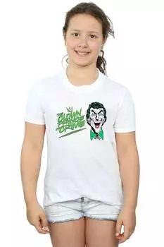 Хлопковая футболка «Бэтмен Джокер Клоун Принц преступности» DC Comics, белый