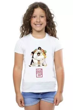 Хлопковая футболка Baymax Hug Big Hero 6, белый