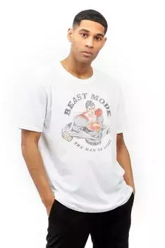 Хлопковая футболка Beast Mode DC Comics, белый