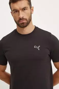 Хлопковая футболка BETTER ESSENTIALS Puma, черный