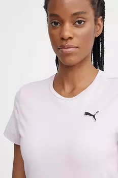 Хлопковая футболка BETTER ESSENTIALS Puma, фиолетовый