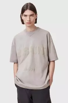 Хлопковая футболка BIGGY Allsaints, бежевый