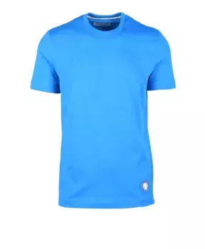 Хлопковая футболка Bikkembergs, синий