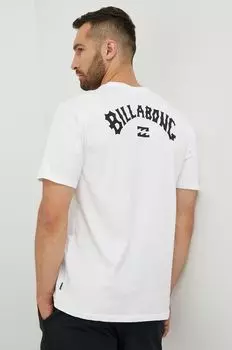Хлопковая футболка Billabong, белый