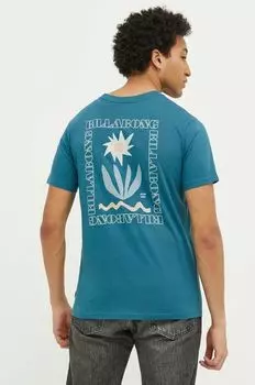 Хлопковая футболка Billabong, синий