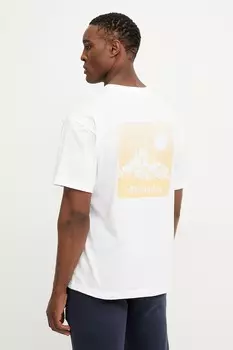 Хлопковая футболка Black Butte Columbia, белый