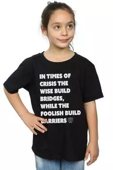 Хлопковая футболка Black Panther Times Of Crisis Marvel, черный