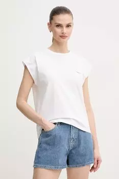 Хлопковая футболка BLOOMA Pepe Jeans, белый