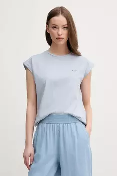 Хлопковая футболка BLOOMA Pepe Jeans, синий
