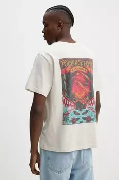 Хлопковая футболка Bluemarble, бежевый