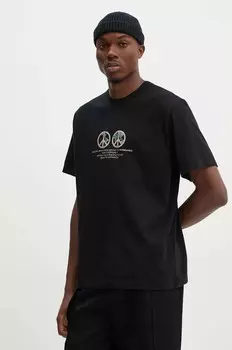 Хлопковая футболка BLUEMARBLE, черный