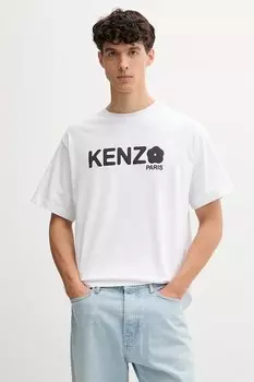 Хлопковая футболка Boke Flower 2.0 Kenzo, белый