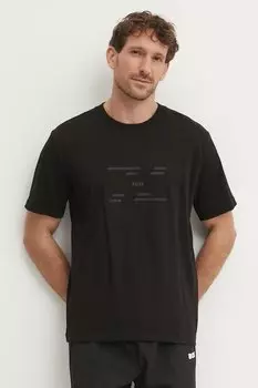 Хлопковая футболка Boss Green, черный