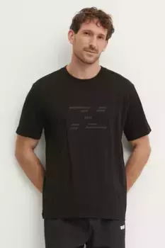 Хлопковая футболка Boss Green, черный