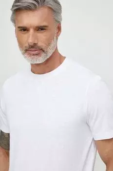 Хлопковая футболка Boss Orange, белый