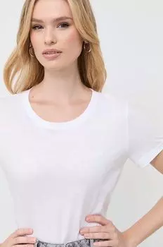 Хлопковая футболка BOSS ORANGE Boss, белый