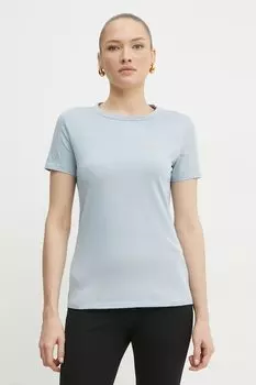 Хлопковая футболка Boss Orange, синий