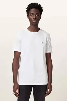 Хлопковая футболка BRACE Allsaints, белый