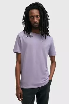 Хлопковая футболка BRACE Allsaints, фиолетовый