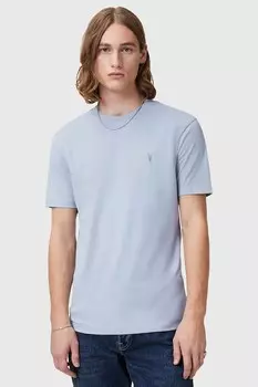 Хлопковая футболка BRACE Allsaints, синий