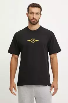 Хлопковая футболка бренда 47 MLB Pittsburgh Pirates 47 Brand, черный