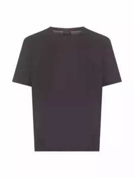 Хлопковая футболка Brioni, черный