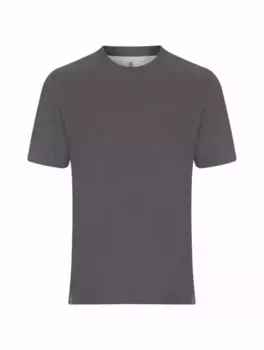 Хлопковая футболка Brunello Cucinelli, серый