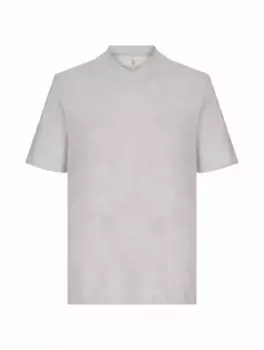 Хлопковая футболка Brunello Cucinelli, серый