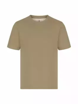 Хлопковая футболка Brunello Cucinelli, зелёный