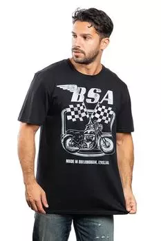 Хлопковая футболка BSA Made In Birmingham Petrol Heads, черный