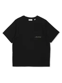 Хлопковая футболка Burberry Kids, черный