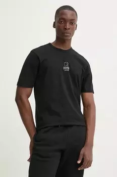 Хлопковая футболка C.P. Company, черный