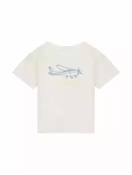 Хлопковая футболка Cai Bonpoint, белый