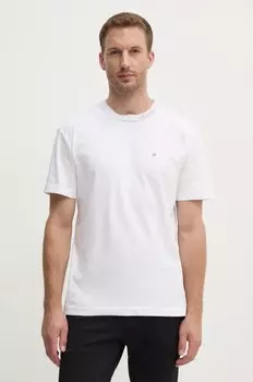 Хлопковая футболка Calvin Klein, белый