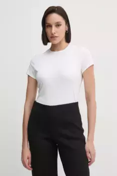 Хлопковая футболка Calvin Klein, белый