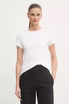 Хлопковая футболка Calvin Klein, белый