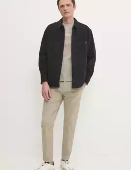 Хлопковая футболка Calvin Klein, бежевый