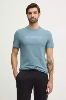Хлопковая футболка Calvin Klein, бирюзовый